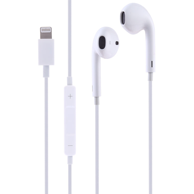 Ecouteurs Avizar Écouteurs Filaires iPhone Lightning Télécommande Micro  Connexion Bluetooth Blanc